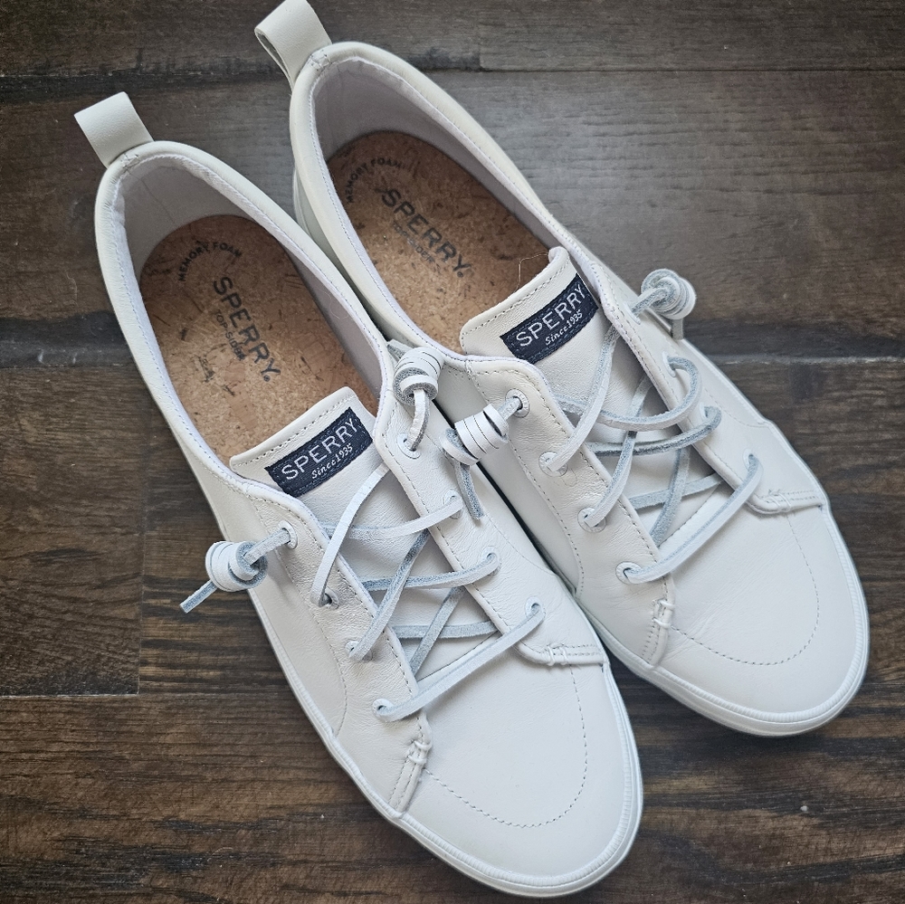 White Sperry Top-Sider